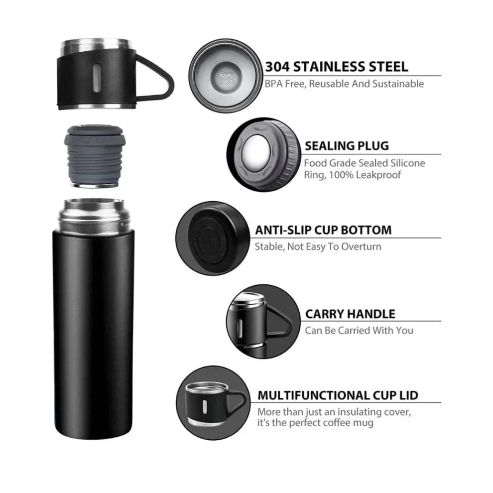 Flask 500ml with cups
